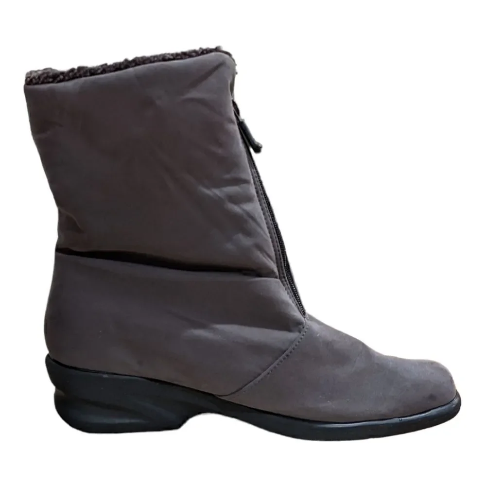 Toe Warmers Michelle Canada Suede WaterProof Zip Up Boots Size 12 S